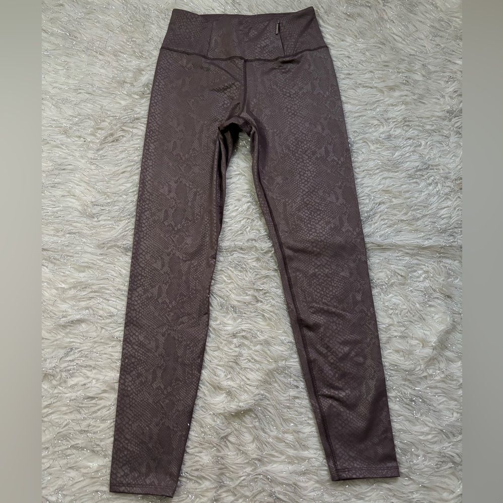 Tahari Sport Brown Women’s Snake Print Leggings Size S